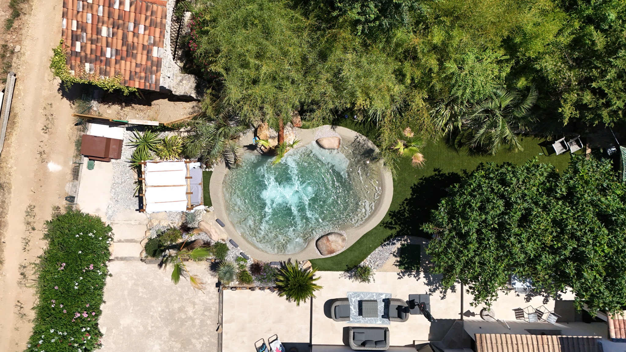 Private lagoon pool overlook