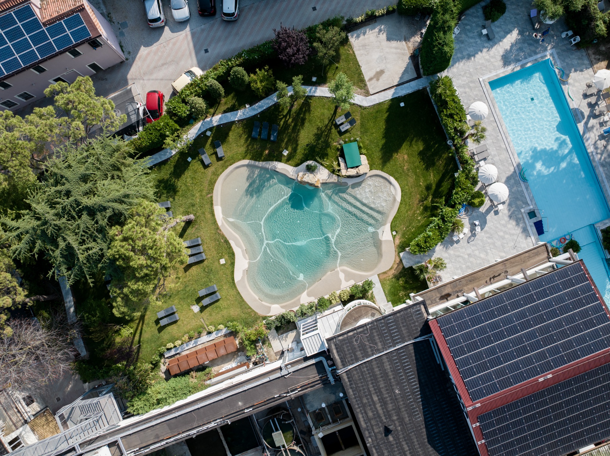 Covered family aquatic complex